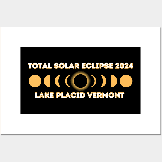 Lake Placid Total Solar Eclipse Wall Art by Total Solar Eclipse